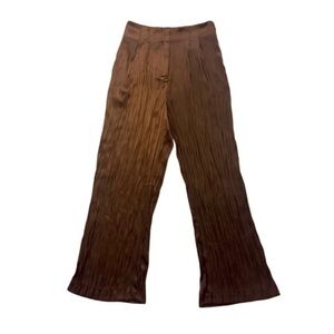 Z Supply Flowy Chocolate Wide Leg Pleated Pants